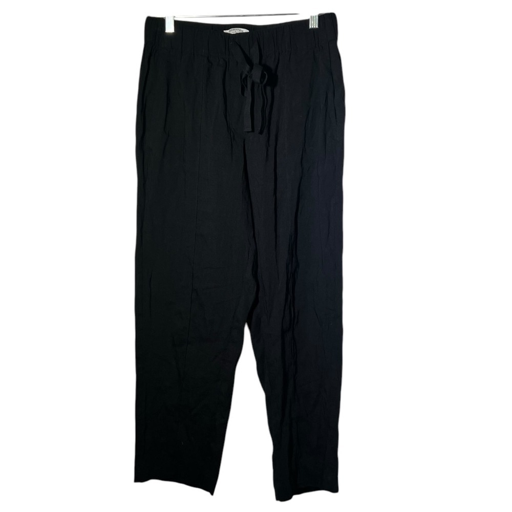 Babaton Day Errol Black Linen Blend Pants Small